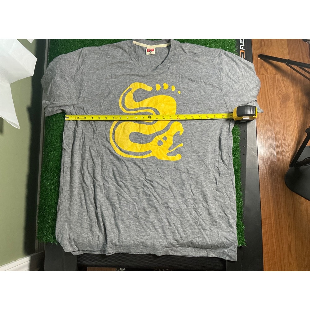 Homage Cobra Kai Karate Kid Snake Logo Graphic T-Shirt Gray Mens XXL